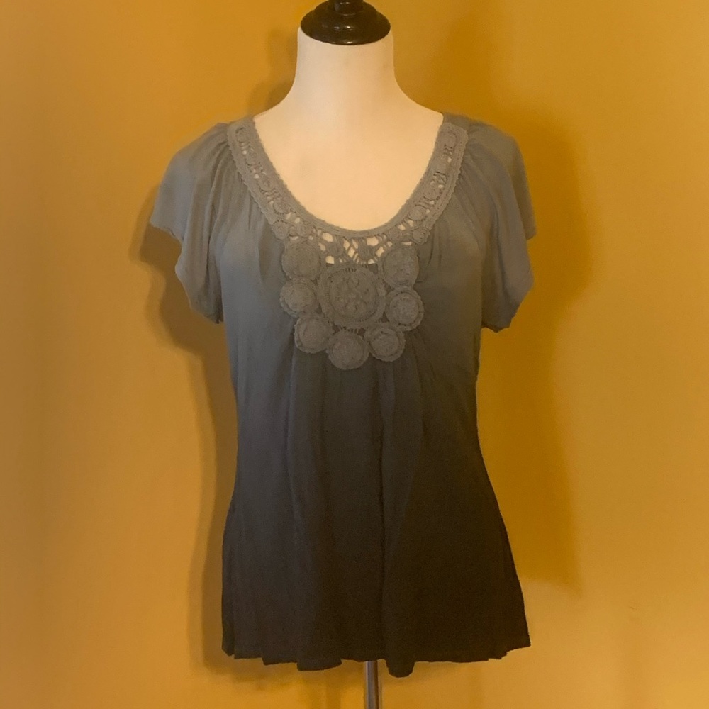 Crochet Ombré Flowing Knit Top